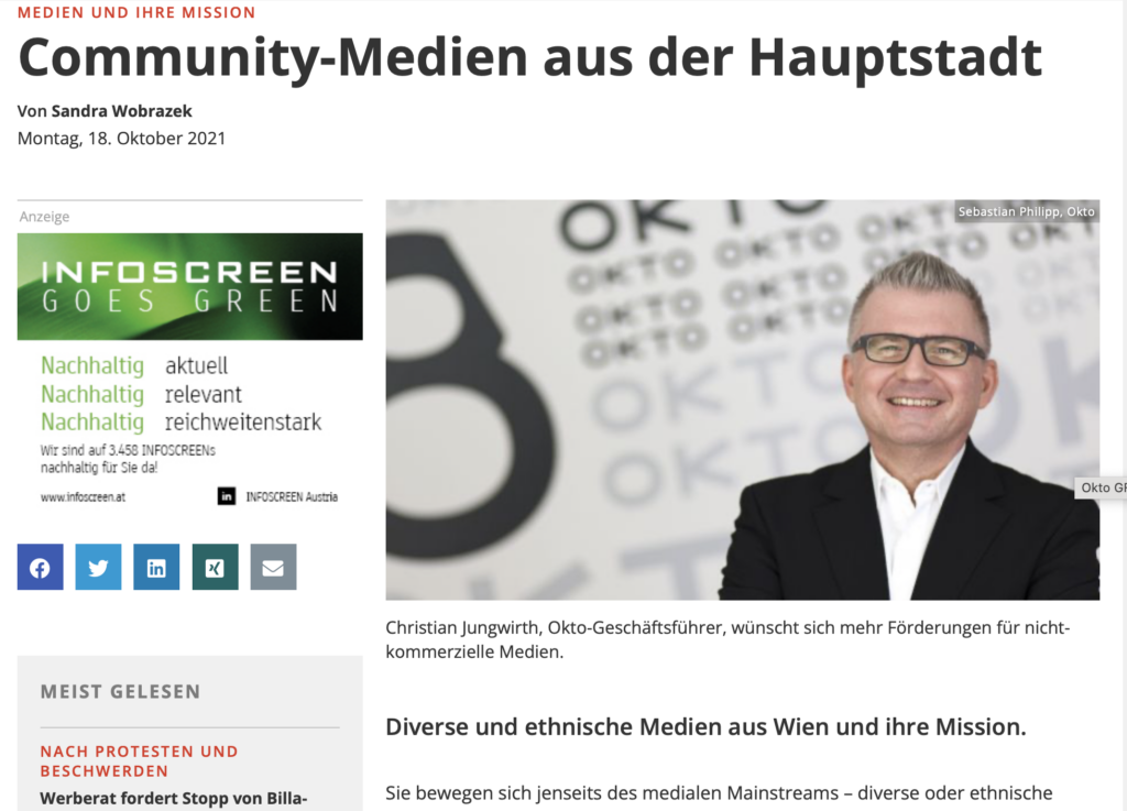 Unser Kommentar zum Horizont-Artikel „Community-Medien aus der Hauptstadt“