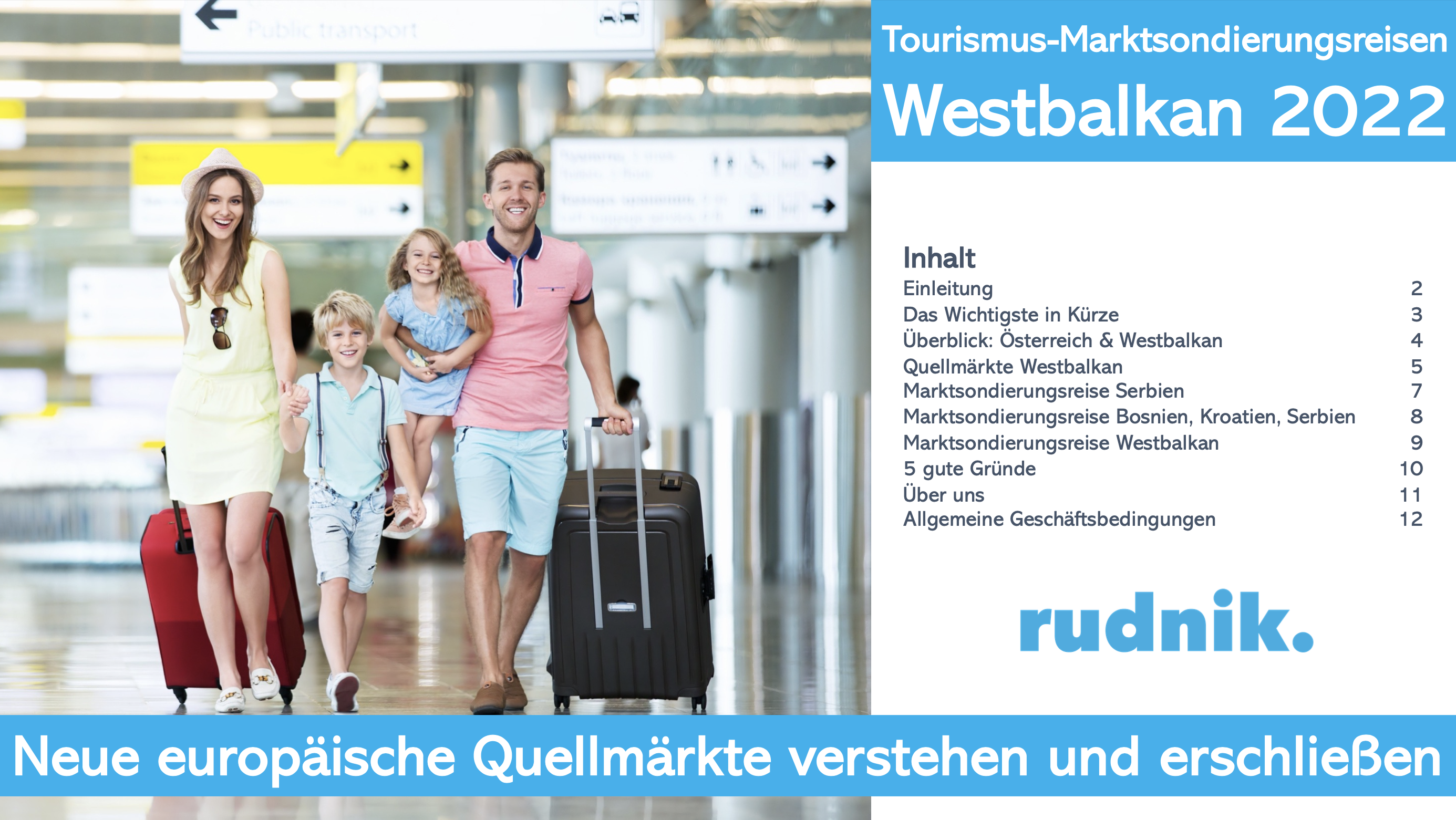 Tourismus-Marktsondierungsreisen Westbalkan 2022