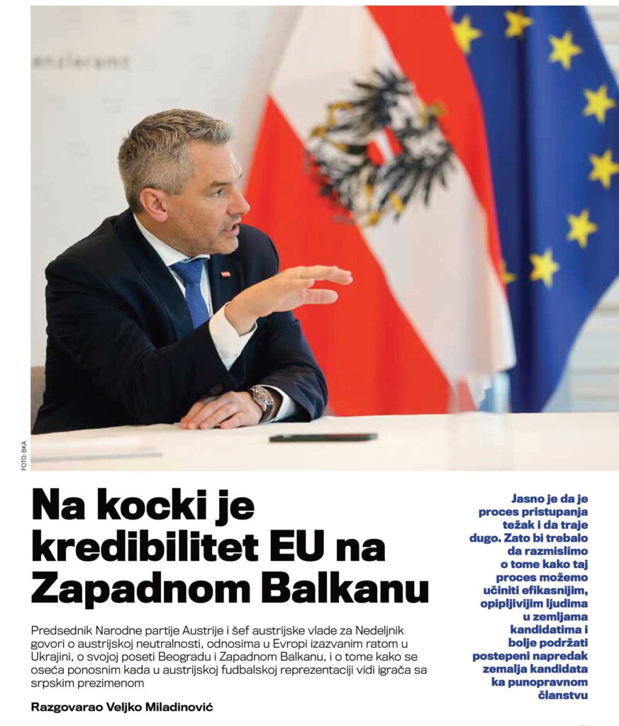 rudnik. Sommerinterviews mit den österreichischen Parteichefs im politischen Wochenmagazin Nedeljnik 